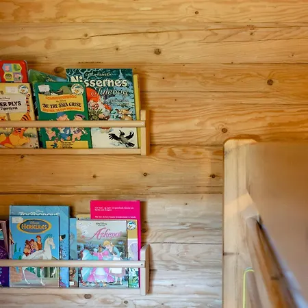 Authentic Log House Amid Evergreens In Vendsyssel