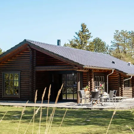 Authentic Log House Amid Evergreens In Vendsyssel *