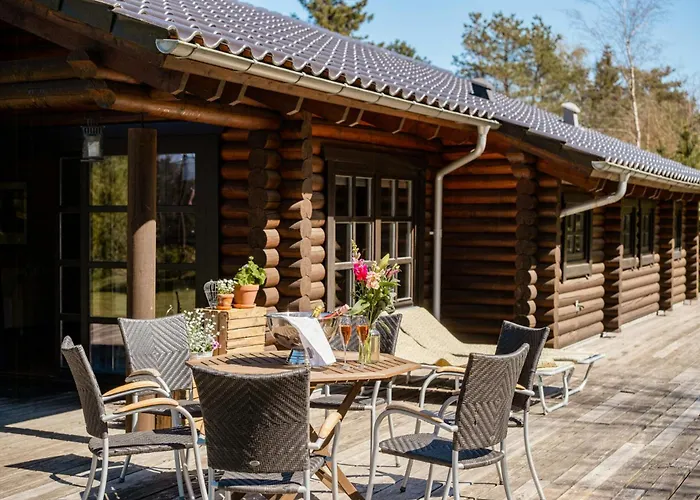 Authentic Log House Amid Evergreens In Vendsyssel *