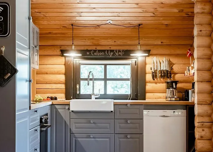 Authentic Log House Amid Evergreens In Vendsyssel * Fjerritslev