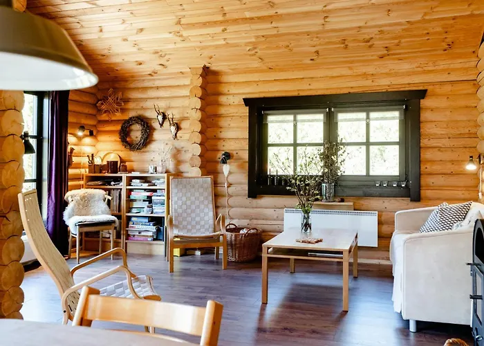 Дом отдыха Authentic Log House Amid Evergreens In Vendsyssel